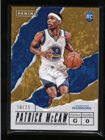 PATRCK McCAW 2017 PANINI FATHERS DAY #57 THICK STOCK ROOKIE RC #10/25 AB9418
