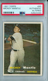 MICKEY MANTLE 1957 TOPPS #95 PSA AUTHENTIC ALTERED