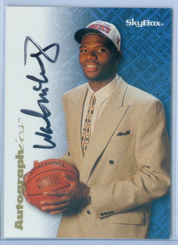 WALTER MCCARTY 1996/97 SKYBOX AUTOGRAPHICS ON CARD ROOKIE AUTOGRAPH AUTO AC1644