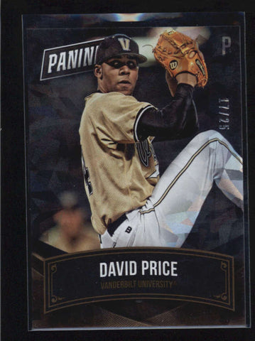 DAVID PRICE 2015 PANINI THE NATIONAL CRACKED ICE PARALLEL #17/25 AB5454