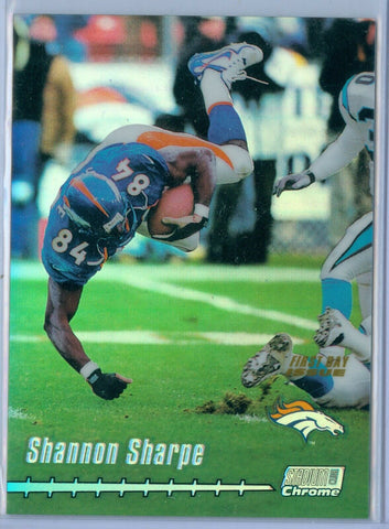 SHANNON SHARPE 1999 STADIUM CLUB CHROME 1ST FIRST DAY REFRACTOR SP/25