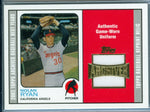 NOLAN RYAN 2002 02 TOPPS ARCHIVES GAME USED JERSEY RELIC SP